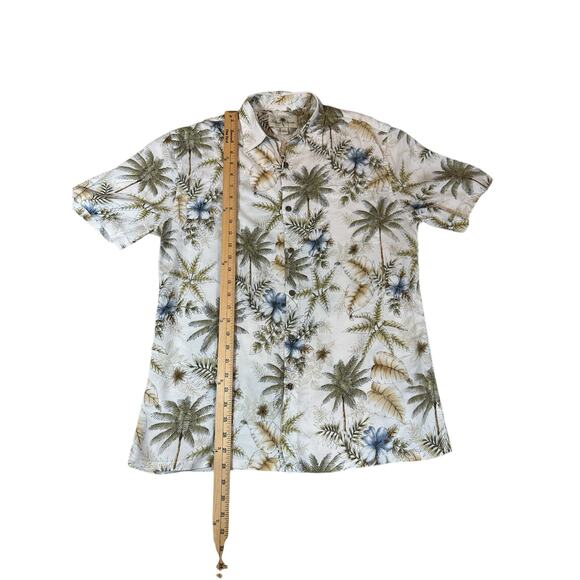Island Shores Men’s Floral Hawaiian Button Down, M - Picture 5 of 5
